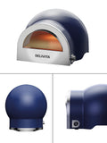 Delivita dual fuel pizza oven Jubilee Blue 37x35x65cm, imported from the UK
