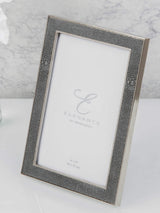 Next Widdop Grey Metal Plated Faux Shagreen Photo Frame- Buy online at McGrocer