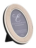Widdop cream faux shagreen photo frame silver-plated (British brand)