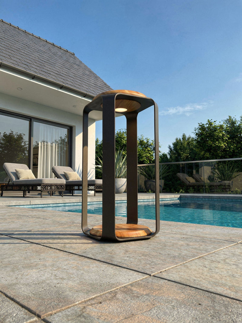 Maze grey Selene large solar LED light (British brand)