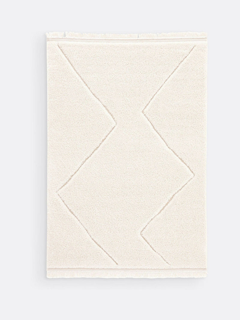 La Redoute Intérieurs Ecru Effie Berber fringed rug, imported from the UK