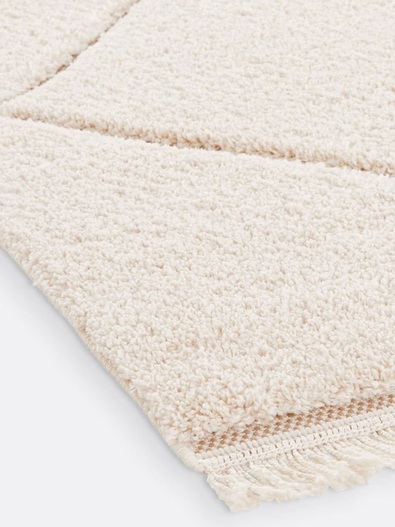 La Redoute Intérieurs Ecru Effie Berber fringed rug, imported from the UK