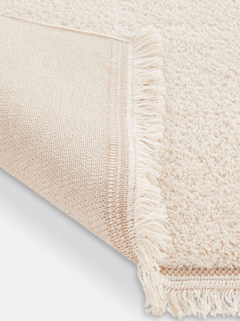 La Redoute Intérieurs Ecru Effie Berber fringed rug, imported from the UK