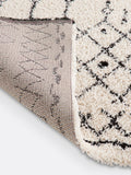 La Redoute Afaw Berber-style rug black white - British product