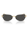 Swarovski gold irregular sunglasses with crystal details, UK version