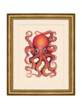 Next Brookpace Lascelles Red/Gold Octopus II Wall Art 58cm x 48cm- Buy online at McGrocer