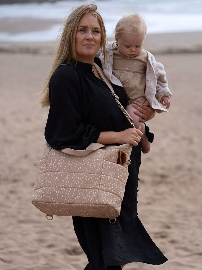 Storksak tote changing bag Seashell - British product