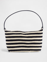 Next Gap Black Crochet Stripe Mini Bag- Buy online at McGrocer