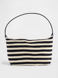 Gap black crochet stripe mini bag with vegan leather strap - British product