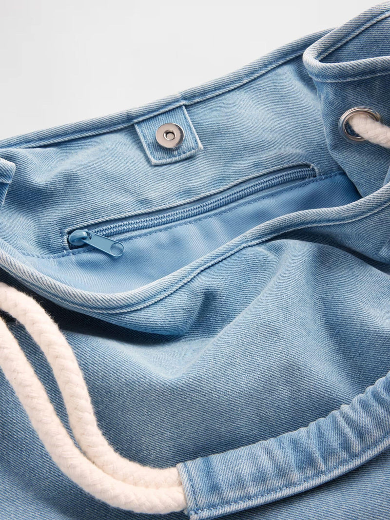 Gap blue denim rope bucket bag - British product