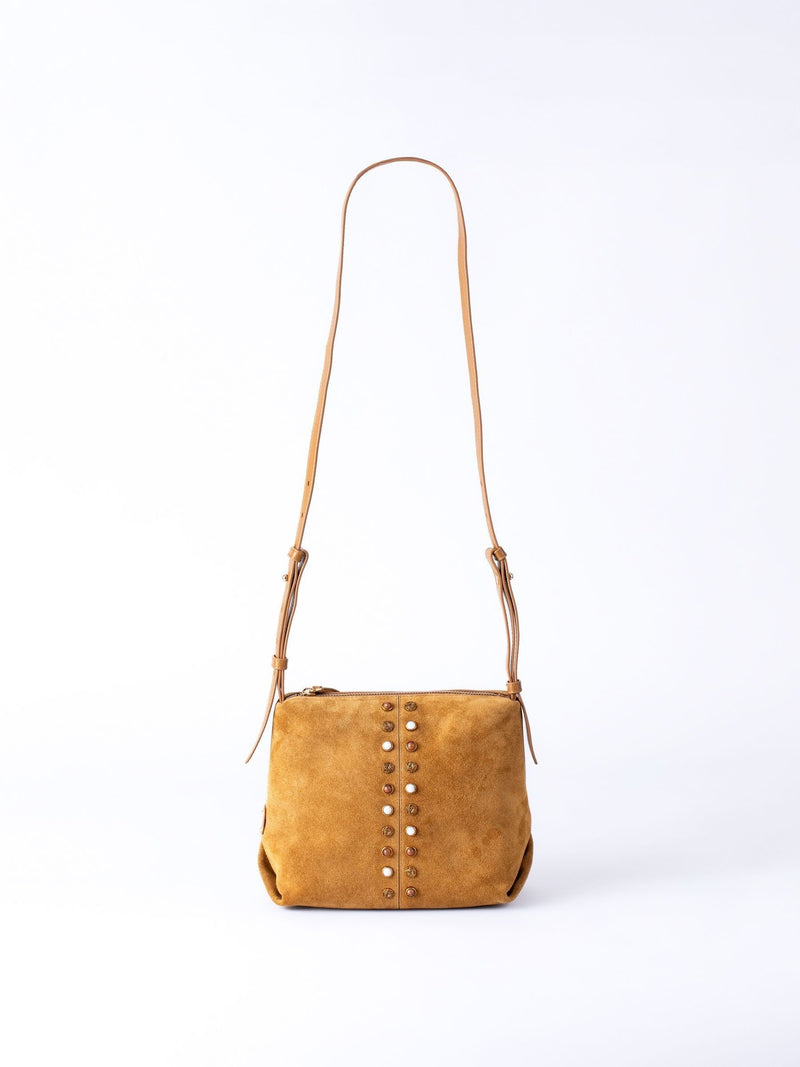 Lakeland Leather Buttermere cross-body bag light brown suede, UK version