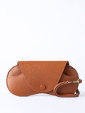 Lakeland Leather brown Tarraby glasses case (British brand)