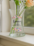 PMC personalised waisted glass vase 12.5cm, UK version
