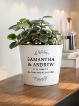 Next PMC Personalised Wreath Plant Pot Large- Buy online at McGrocer