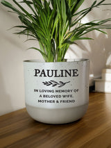 Next PMC Personalised Memorial Flecked Plant Pot- Buy online at McGrocer