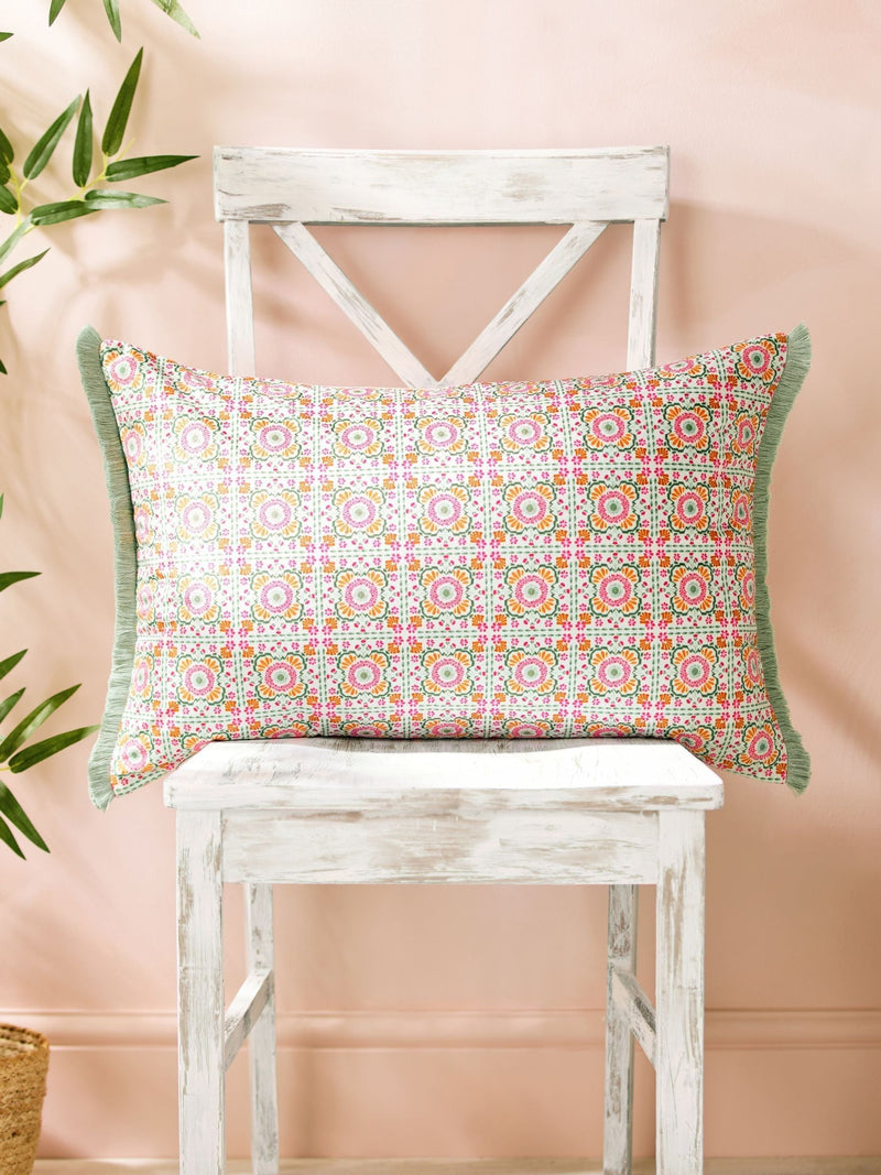Joe Browns pink Herons Haven reversible cushion (British brand)