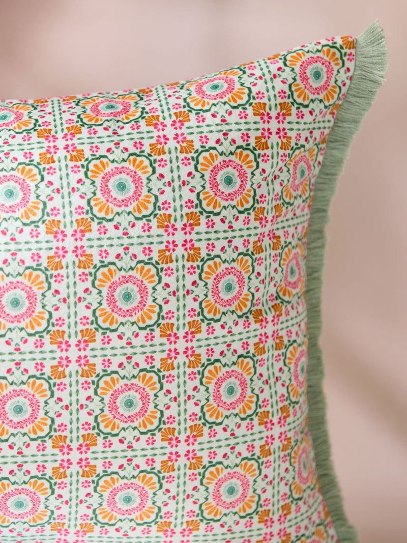 Joe Browns pink Herons Haven reversible cushion (British brand)