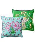 Joe Browns reversible garden cushion peacock elephant 45.5cm, UK version