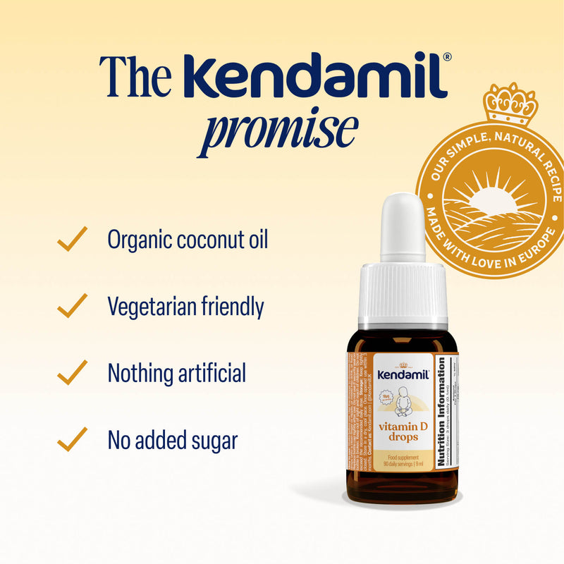 Vitamin D drops for babies with organic coconut oil and vitamin D (British brand)