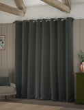 Velvet eyelet curtains with thermal lining, imported from the UK
