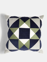 M&S Velvet Geometric Decorative Cushion 50cm x 50cm- Buy online at McGrocer