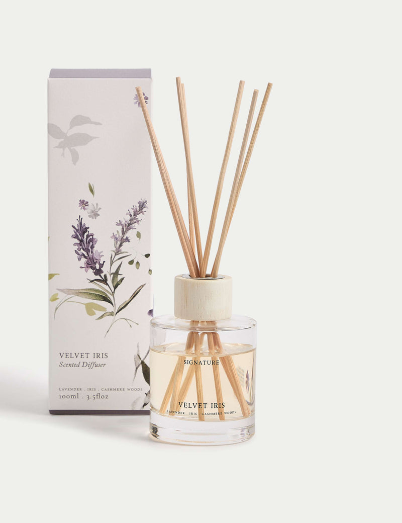 Velvet Iris reed diffuser 100ml (British brand)
