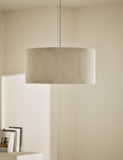 Velvet oversized ceiling lamp shade with soft finish (British brand)
