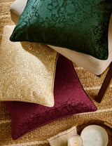 M&S William Morris At Home Velvet Strawberry Thief Cushion - 50 x 50 cm- Buy online at McGrocer