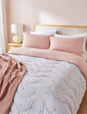 Night Lark vintage stripes coverless duvet set - British product
