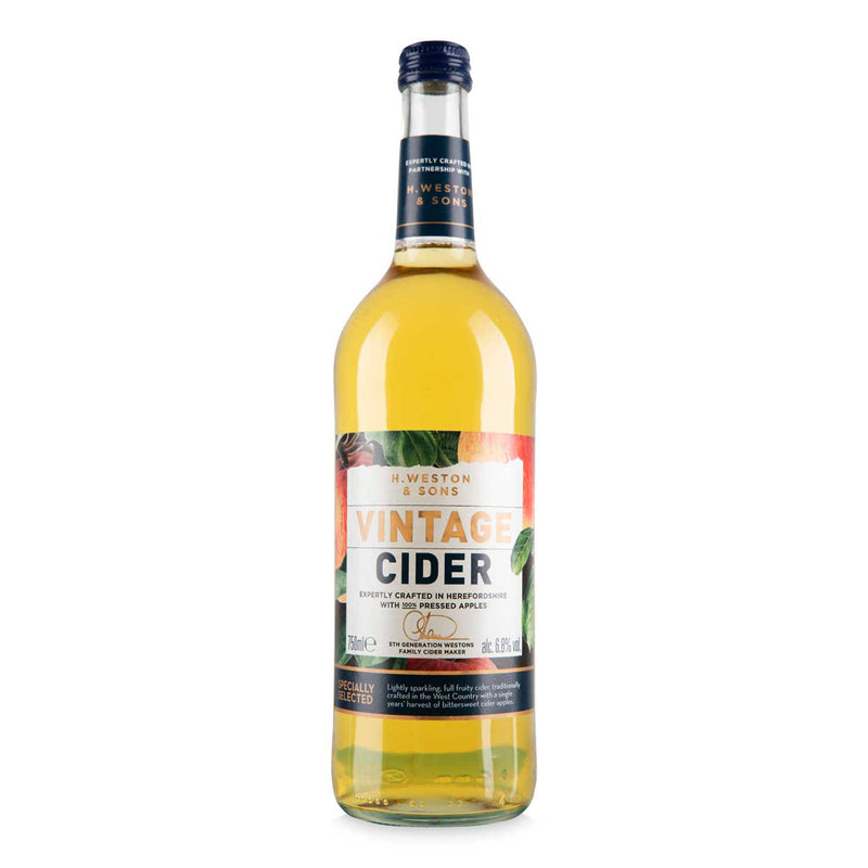 H.Weston Vintage Cider lightly sparkling (British brand)