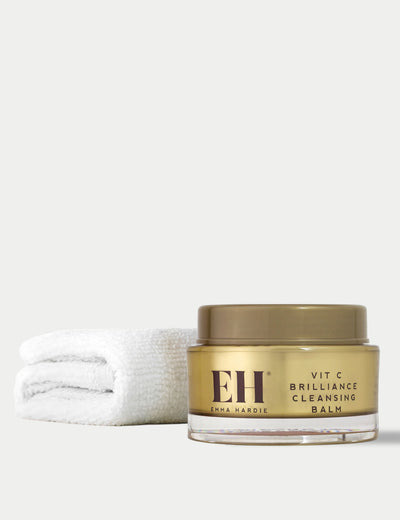 M&S Emma Hardie Vit C Brilliance Cleansing Balm with Dual Action Cleansing Cloth 50g- Buy online at McGrocer