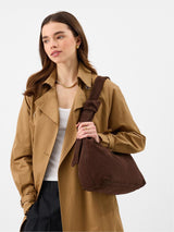 Next Accessorize Brown Slouchy Knot Leather Shoulder Bag- Buy online at McGrocer