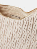 Accessorice cream quilted handbag faux leather, UK version