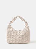 Accessorice cream quilted handbag faux leather, UK version