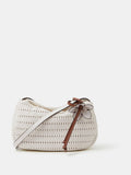 Accessorize white woven cross-body bag, UK version