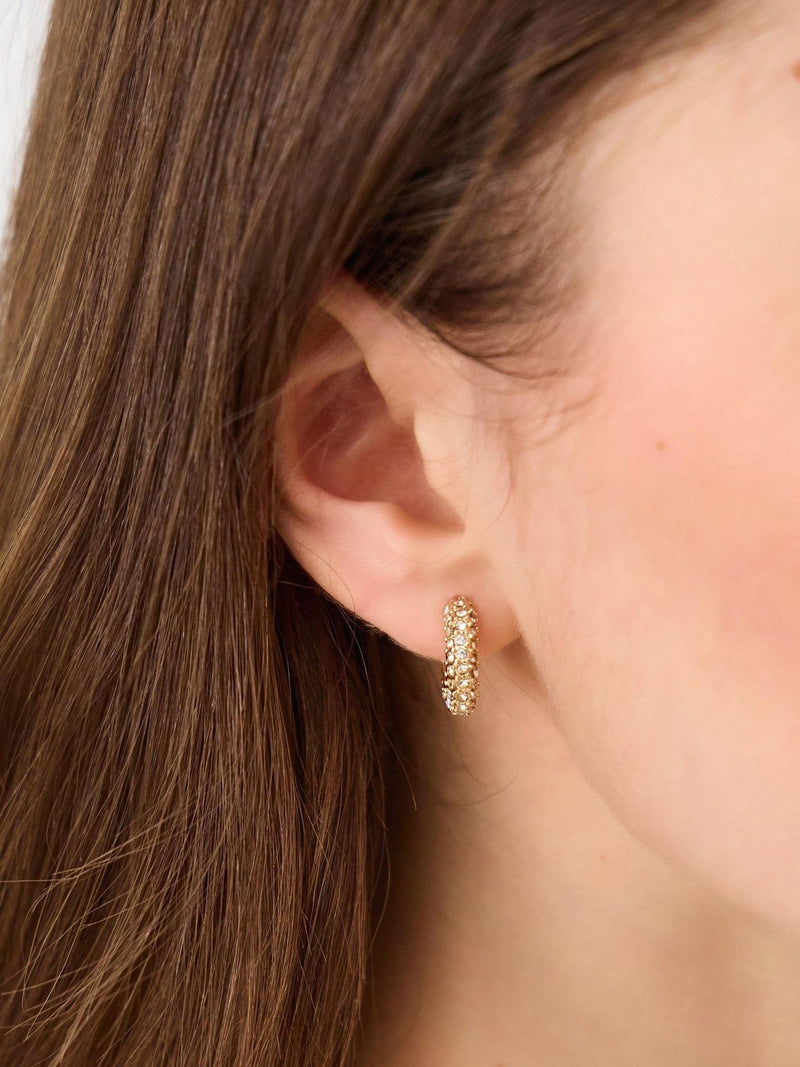 Accessorize gold heart pavé earrings 6 pack (British brand)