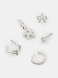 Accessorize bow stud hoop earrings 5 pack (British brand)