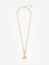 Next Mint Velvet Gold Tone Shell Pendant Necklace- Buy online at McGrocer