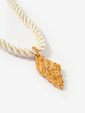 Mint Velvet gold tone shell rope necklace, UK version