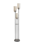 Libra Interiors Black Trivia floor lamp 172cm UK version