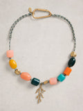 White Stuff Blue Reef Cord Necklace - British product