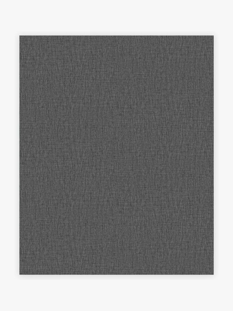 Charcoal linen look wallpaper sample A4 - British product