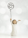 Willow Tree Birthday Girl figurine off white 16cm, imported from the UK