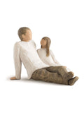 Willow Tree Father and Daughter figurine, imported from the UK