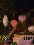 Lights4fun gold tyvek solar lantern bundle 5 piece, UK version