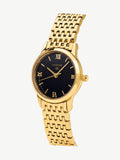 D.LOUISE gold tone classic link watch, imported from the UK