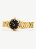 D.LOUISE gold tone classic link watch, imported from the UK