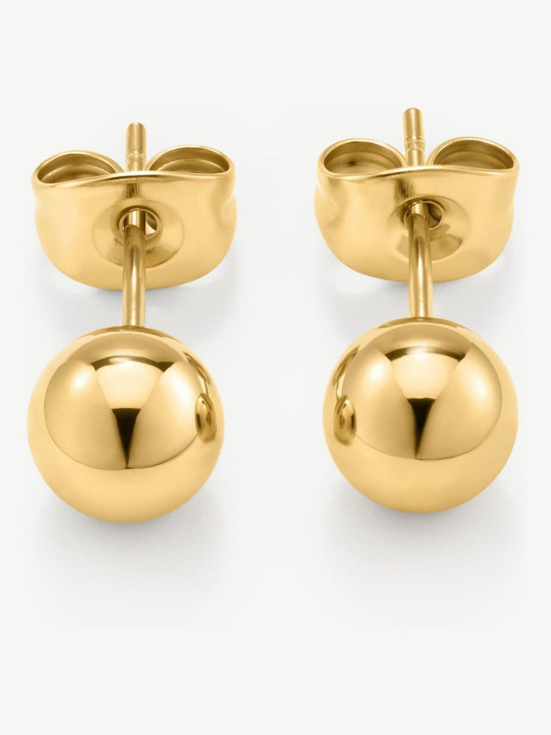 D.LOUISE gold tone waterproof mini bauble studs (British brand)