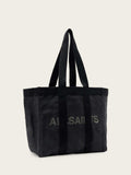 AllSaints black Layo canvas tote bag - British product