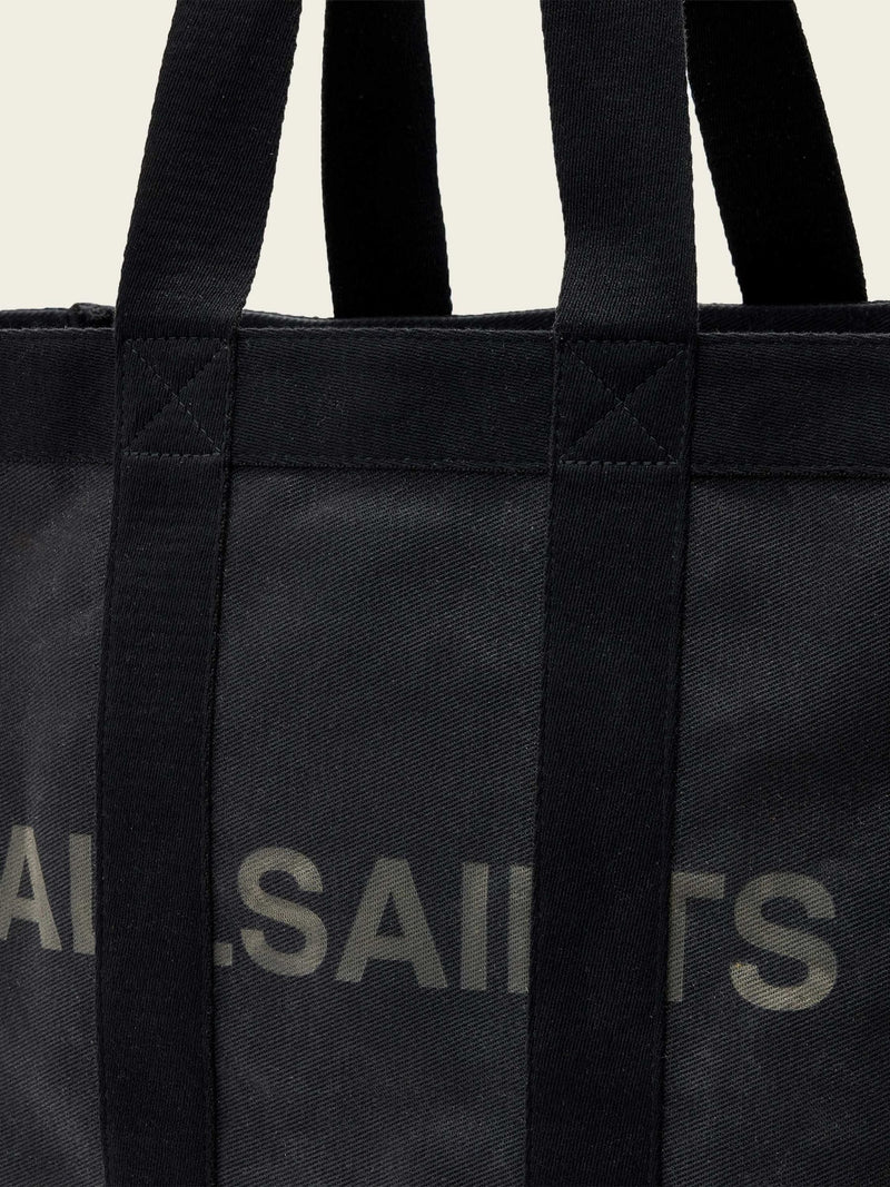 AllSaints black Layo canvas tote bag - British product